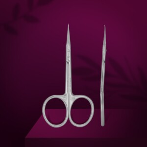 Professional cuticle scissors with hook STALEKS EXCLUSIVE 21 TYPE 2 (magnolia)