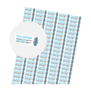 Indikátory dvoufaktorové pro kontrolu sterilizace MicroSTOP, 100 ks/list