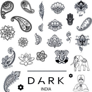 DARK Plate for stamping INDIA