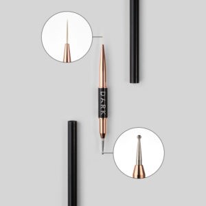Štětec oboustranný Dark (liner 13 mm + dots 2 mm)