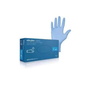 Nepudrované nitrilové zdravotnické rukavice NITRYLEX BLUE M