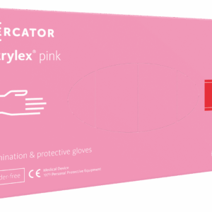Nepudrované nitrilové zdravotnické rukavice NITRYLEX PINK L
