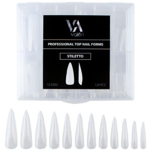 REUSABLE UPPER NAIL FORMS "VALERI", STILETTO 120pcs