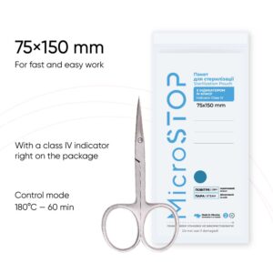 Microstop Sterilizačné-kraftové sáčky 75x150mm